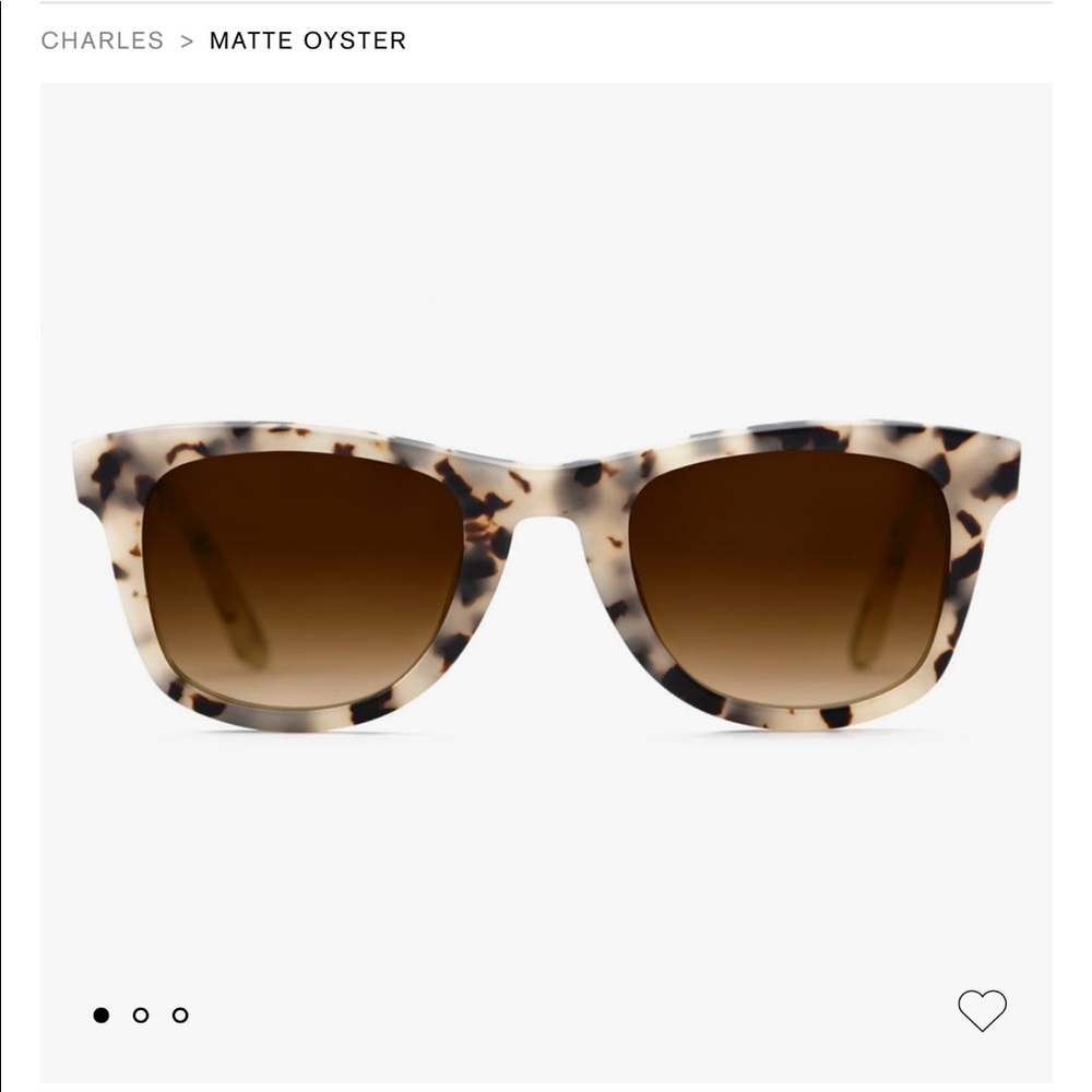 KREWE matte oyster Charles sunglasses